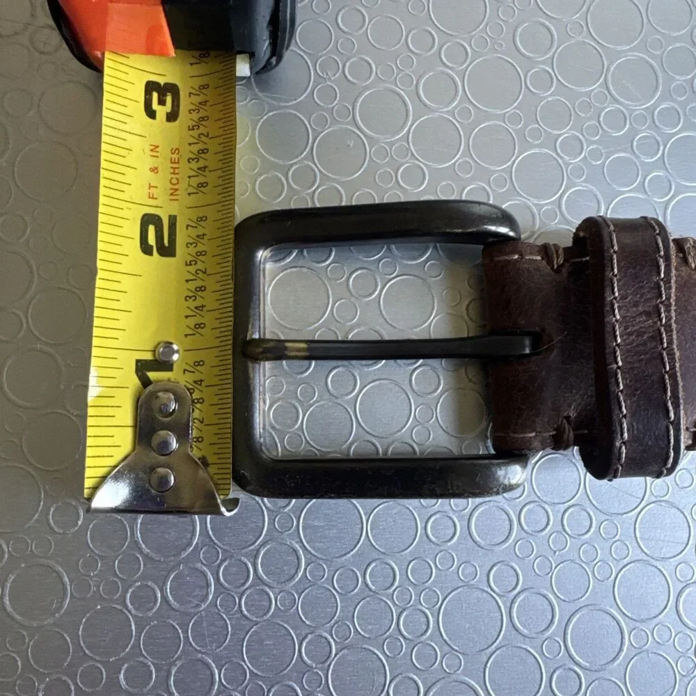 Levis Denizen Brown Leather Belt 34 36 Mens Casual Gorpcore Workwear Americana